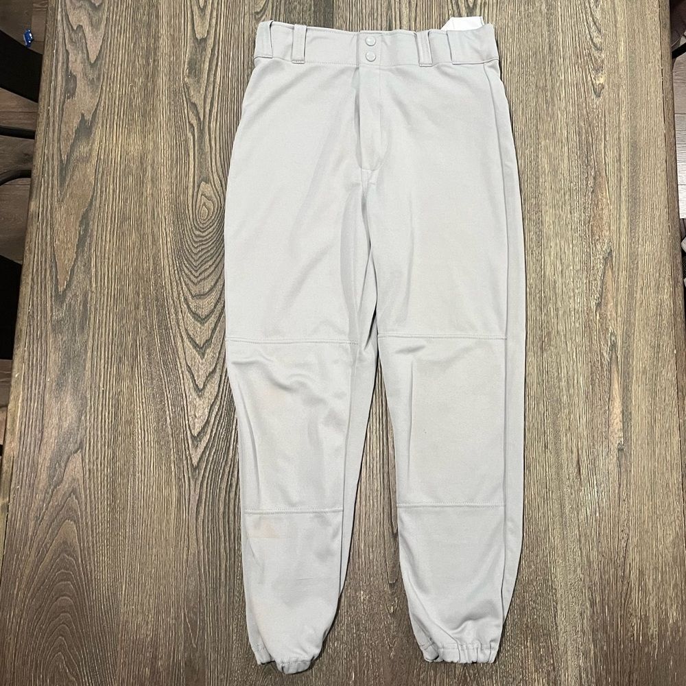 Rawlings Mens Baseball Jogger Pants Lightweight Athletic Pockets Gray Medium
